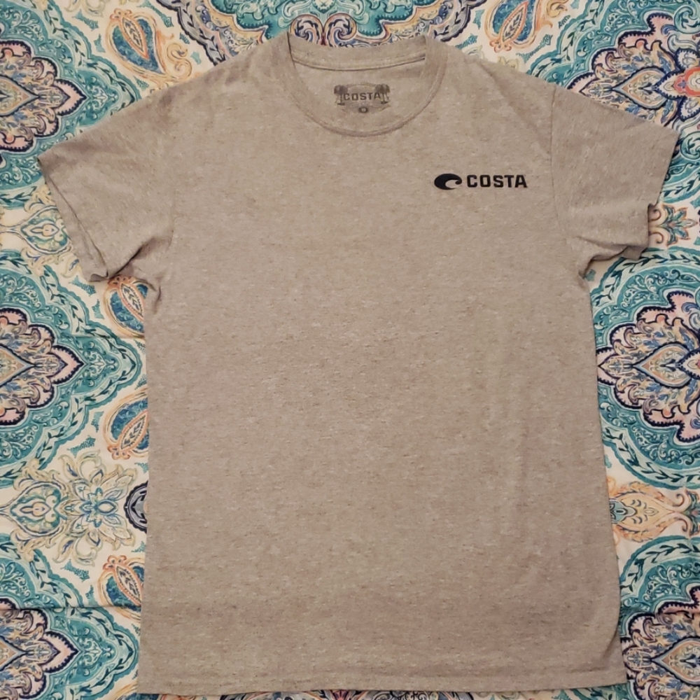 COSTA Like NEW Men's Small Gray Short Sleeve